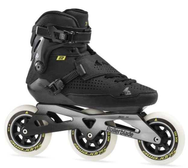 Rollerblade E2 speed and race inline skate with 3 wheels of 110 mm